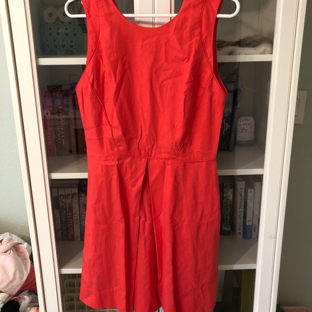 red GAP dress